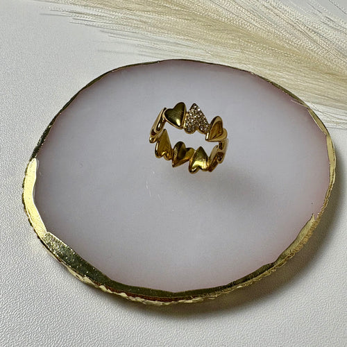 Amora CZ Heart Ring