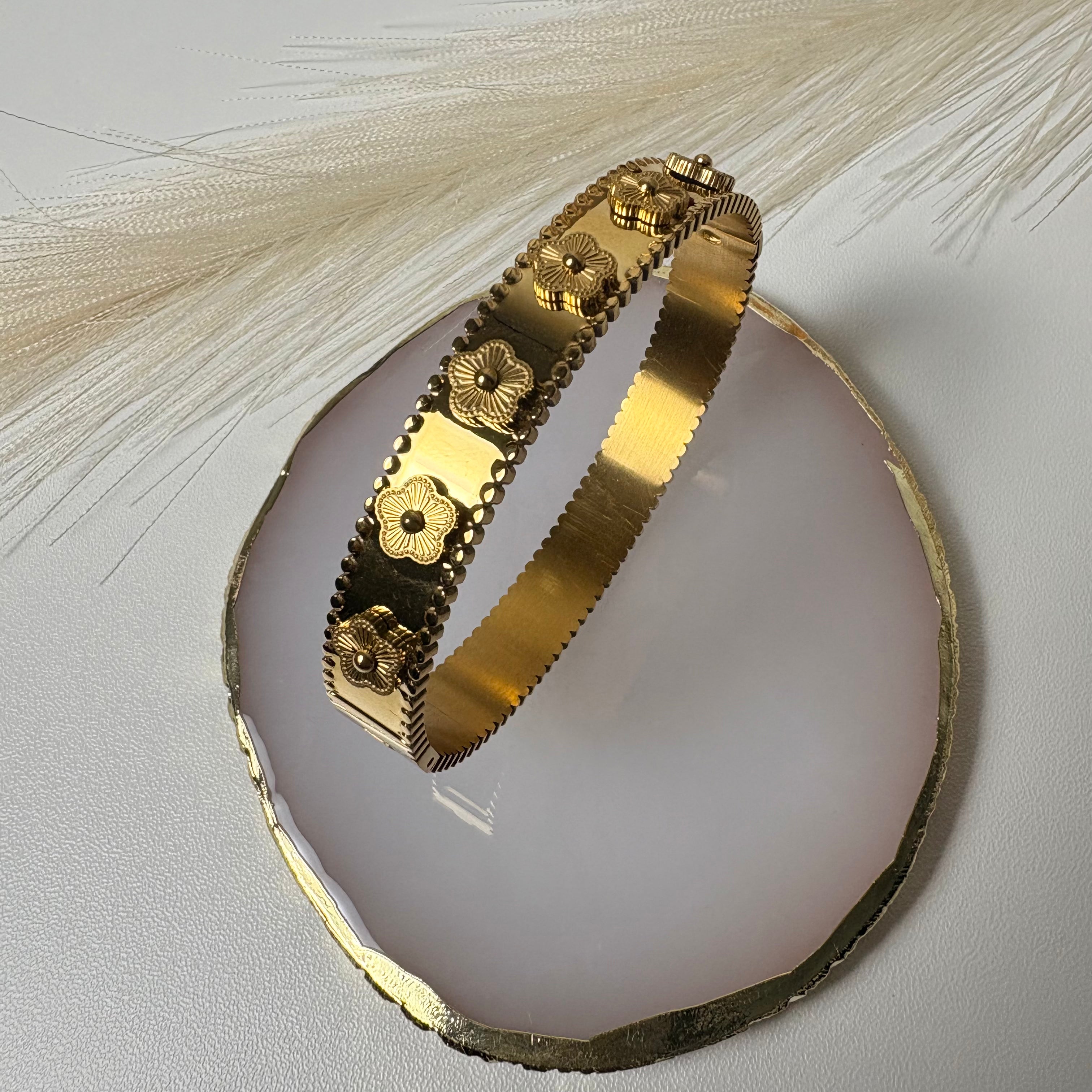 Embossed Blossom Bracelet