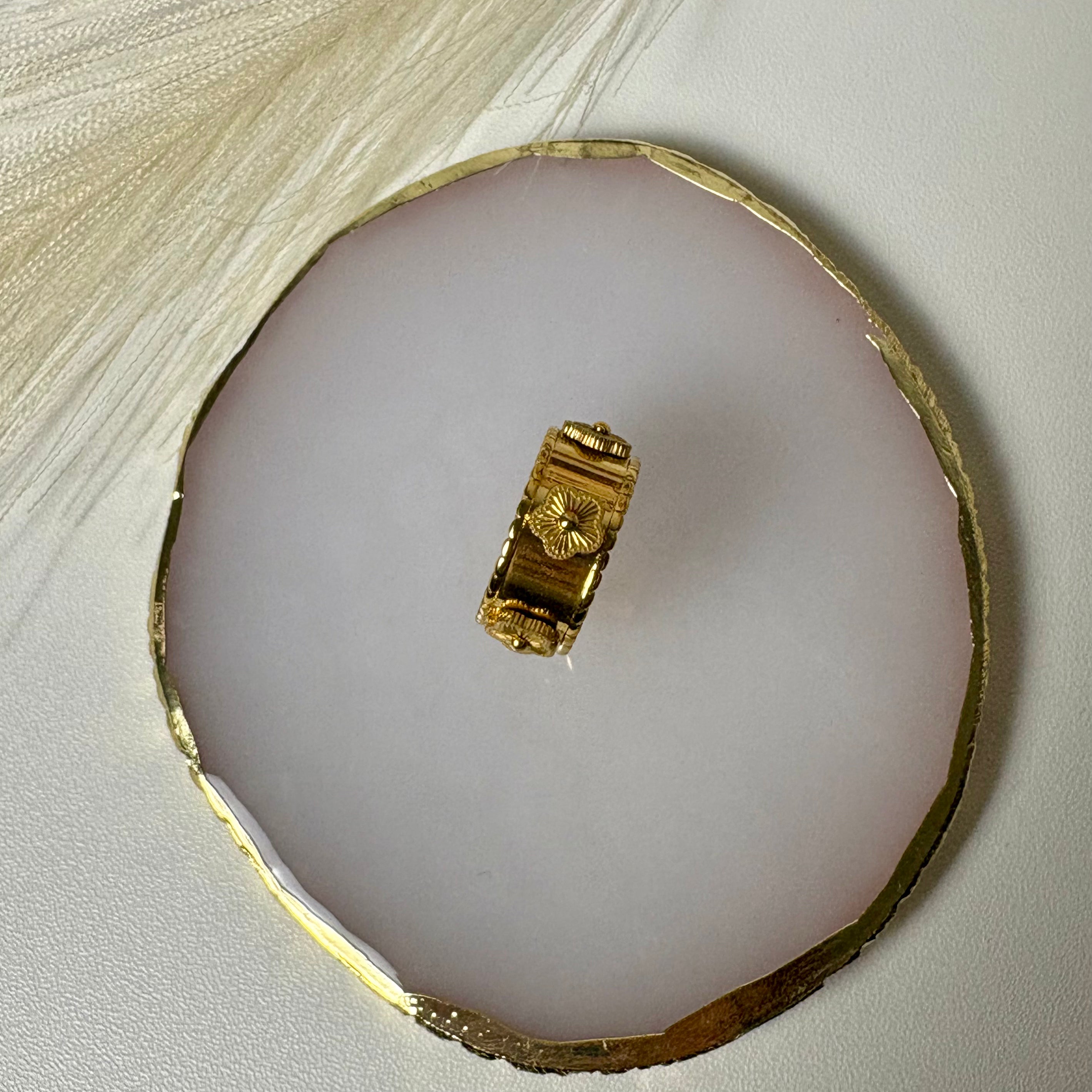 Embossed Blossom Ring