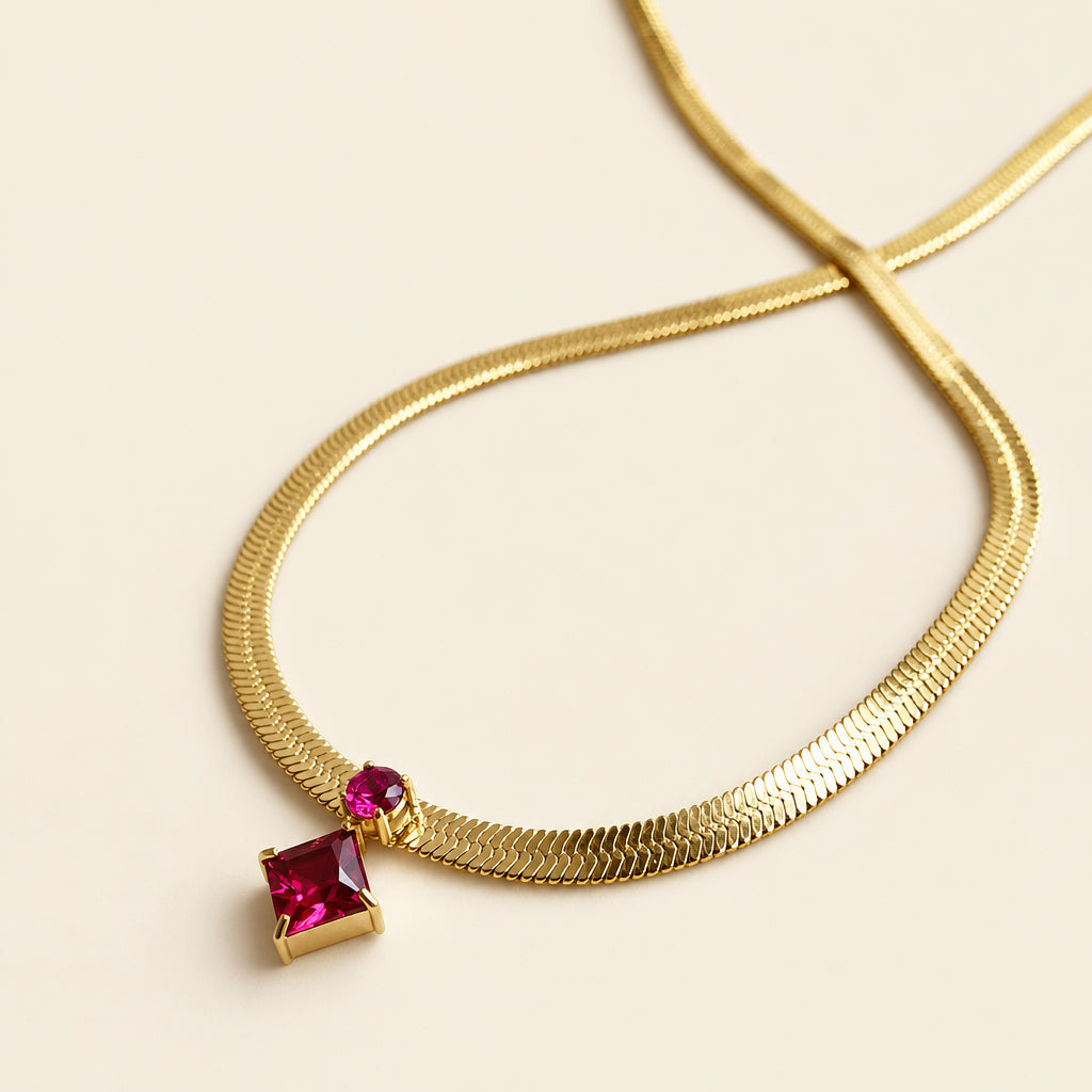Scarlet Spark Necklace