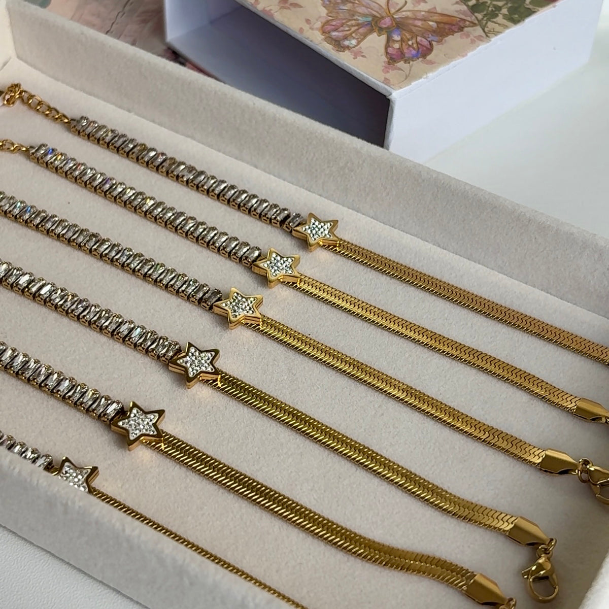 Star Charm Tennis Bracelet