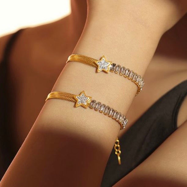 Star Charm Tennis Bracelet
