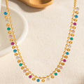 Rainbow beads necklace