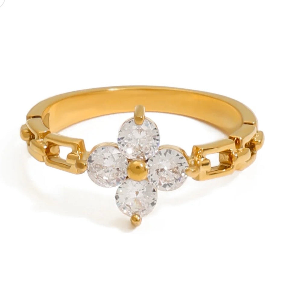 Clover Spark Ring