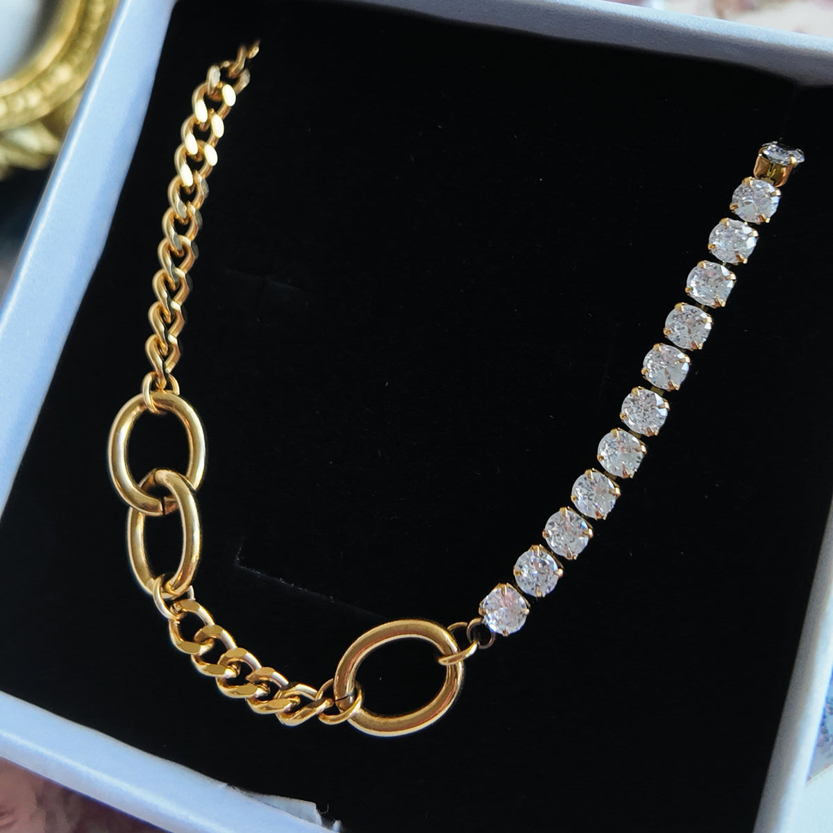Classic Luxe Tennis Necklace