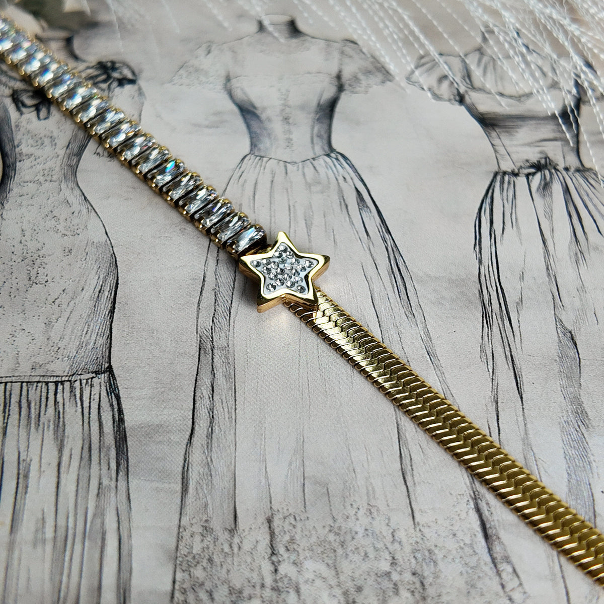 Star Charm Tennis Bracelet